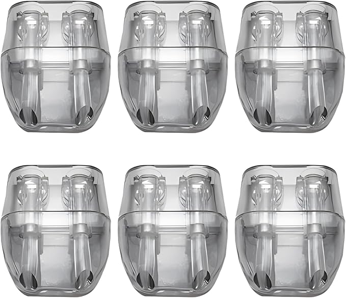 6 Pack Car Deer Warning Whistle Devices, ABS Self-Adhesive Automotive Deer Whistles for Car, Deers Alarm Road Safet-y Horn Device Animal Alert Whistle for Vehicles, Motorcycles(COLOR:Transparent)