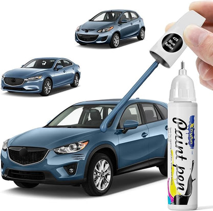 42B Blue Reflex Touch Up Paint Compatible with Mazda, DIY Car Paint Scratch Repair, Quick & Easy Fix Automotive Scratch Repair for CX-5/CX-9/Mazda3/Mazda6/MX-5/Mazda2