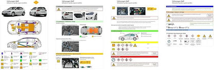 Generic Digital Rescue Card with QR Code, Windshield, Self-Adhesive, 10 x 6 x 0.2 cm, for Car B Pillar and Fuel Cap, Multilingual Vehicle Safety