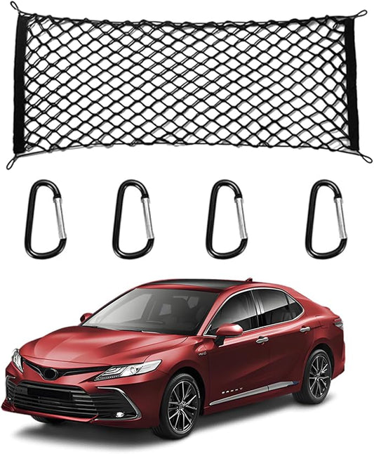 for Toyota Camry Envelope Style Truck Bed Cargo Net - Fits 2013-2024 2025 2026 Camry Accessories Cargo Net for Pickup Truck Bed - Heavy Duty Carabiners
