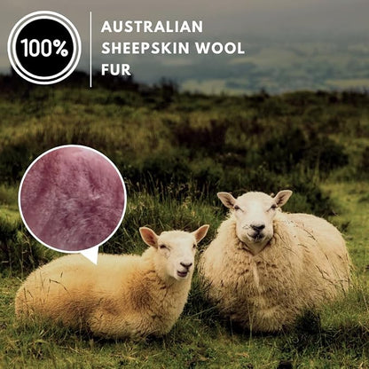 Andalus Brands Luxury Fluffy Car Steering Wheel Covers – Genuine Merino Sheepskin, Soft Fuzzy Car Steering Wheel Cover for Women, Universal 14.5-15" Size, Plush Fur Cute Auto Accessories, Pink