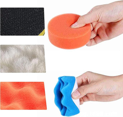 11 Pcs Polishing Pads Kit,3 Inch Sponge Buffing Pads,Buffer for Car Detailing, Polishing Wheel for Drill,Car Buffer Polisher Kit Drill Buffing Kit for Car Polishing, Waxing, Sealing Glaze