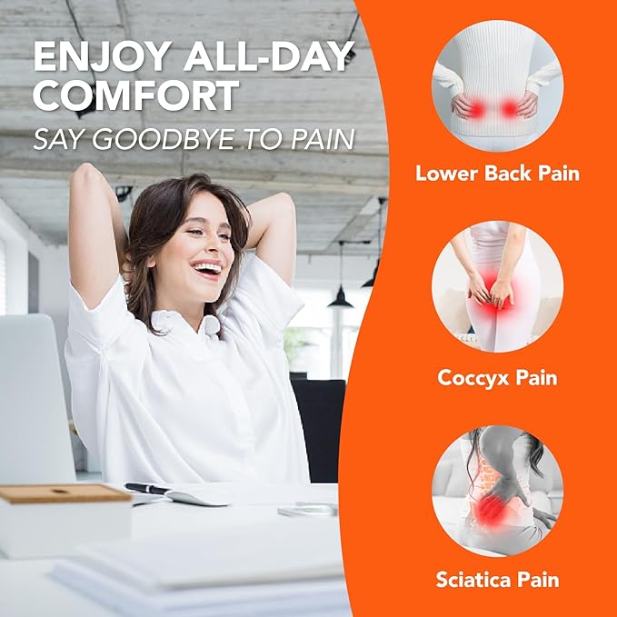 Lofty Aim Car Seat Cushion, Comfort Memory Foam Car Cushions for Driving (Gray)