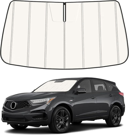 Windshield Sun Shade for Acura RDX 2019-2025 2026, Front Window Visor Accessories, Folding Design Blocks Heat & UV Rays Maintain Cool Interior and Save Space