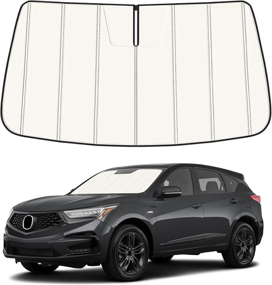 Windshield Sun Shade for Acura RDX 2019-2025 2026, Front Window Visor Accessories, Folding Design Blocks Heat & UV Rays Maintain Cool Interior and Save Space
