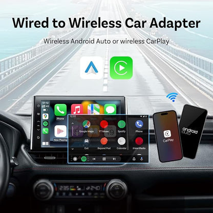 Wireless Android Auto Adapter for Volvo S60 V60 XC40 2017-2025,Fast Auto-Connect Android Auto Wireless Adapter,Plug and Play Mini Stable Adapter