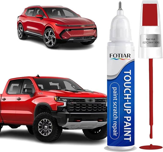 Red Hot G7C/WA130X Touch up Paint for Chevrolet-Exact Match Scratch Repair Kit 2-In-1 Premium Car Paint Pen for Chips & Nicks