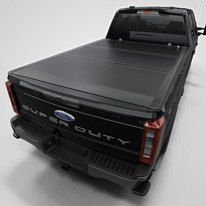 Low Profile Tri-Fold Truck Bed Tonneau Cover Fits 2017-2026 Ford F-250 F-350 Super Duty | 6.75FT (82") Bed | CFLPX043