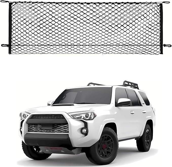 Envelope Style Automotive Elastic Trunk Mesh Cargo Net Compatible with 2008 to 2022 2023 2024 2025 2026 Toyota Sequoia