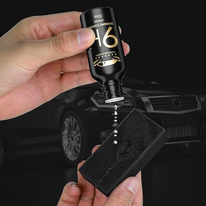 Greyghost Mr Fix 9h Nano Coating Kit Super Ceramic Car Coating Hydrophobic, Car Paint Protection Anti Scratch Glass Coat, High Gloss Auto Ceramic Polish 9h Hardness Ceramics