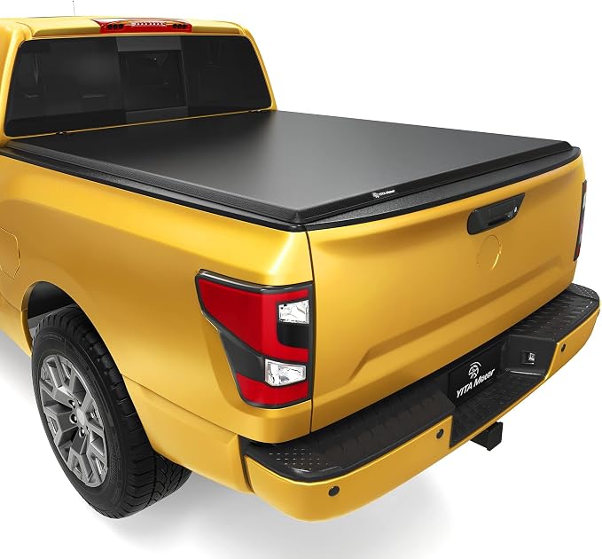 YITAMOTOR Soft Tri Fold Truck Bed Tonneau Cover Compatible with 2022 2023 2024 2025 2026 Nissan Frontier(NO México) 6 ft Bed