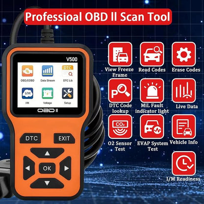 OBD2 Scanner Diagnostic Tool - Check Engine Light Code Scanner Tool with Reset, DTC, Data Stream, I/M Readiness, Car & Truck Scan Tool for All Vehicles Since 1996, escaner automotriz