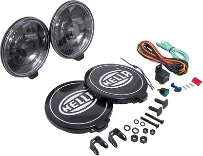 Hella Black Magic 500 Halogen Series Driving Lamp Kit - Performance High Beam Off-Road Light for Pickup Trucks, SUV, 4x4, Jeep, Tractors / 005750991