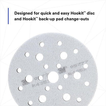3M Hookit Soft Interface Pad, 05777, 6 in x 1/2 in x 3/4 in, Foam, Hole Pattern, Finer Finish for Auto Body Sanding Applications, 1 Pad