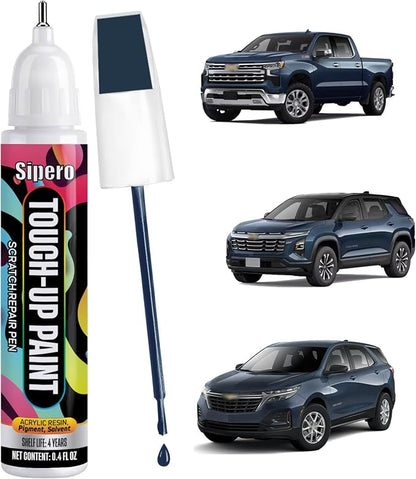 Lakeshore Blue Metallic (GXP/WA136H) for Chevy Touch Up Paint, Exact Color Match Scratch Repair Kit Compatible with Chevrolet Silverado Equinox Tahoe Colorado Blazer