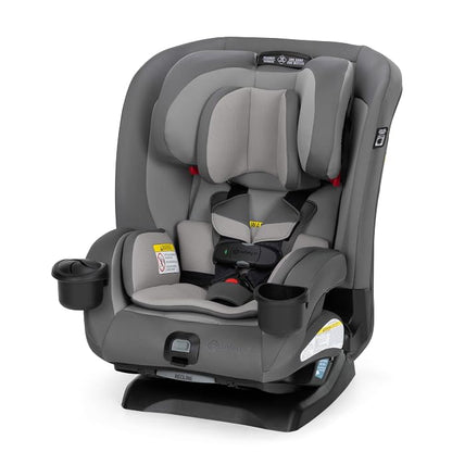 Safety 1st EverSlim 4-in-1 Convertible Car Seat, SecureTech Chest Clip, Ultra-Slim, 4-Mode Infant to Booster, Baby Car Seat, 5-100 lbs, Memory Foam, Office Space