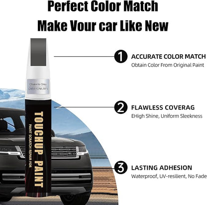 Charente Grey(2451/1DN/LRP) Car Paint Touch Up Pen Compatible with Landrover, 2-In-1 Color Accurate Touch Up Car Scratch Repair Paint Match Landrover Series Automotive Scratch Remover for Nicks & Chips Repair