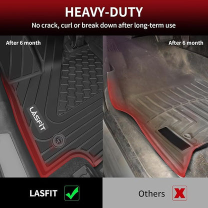 LASFIT Floor Mats Fit for Lexus 2026 2025 2024 2023 2022 NX/NX250/NX350 (Not for Hybrid), All Weather Car Mats for Lexus NX 250/NX 350/NX 350 F Sport TPE Heavy Duty Floor Liners,Front & Rear Rows