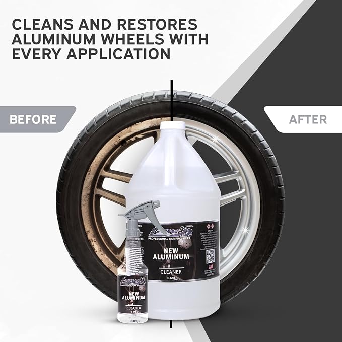 LANE'S Super Blue Tire Dressing + New Aluminum Spray Bundle Kit | Car Tire Shine Spray | Rim Cleaner & Shine | Best Tire Shine, Best Rim Cleaner | Protection from Cracks & UV Rays | Non-Greasy | 16oz
