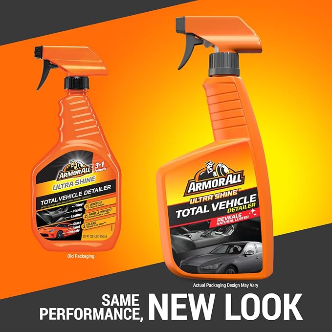 Armor All Ultra Shine Total Vehicle Detailer by Armor All, Car Detailer Spray for Interior and Exterior Use, 22 Fl Oz