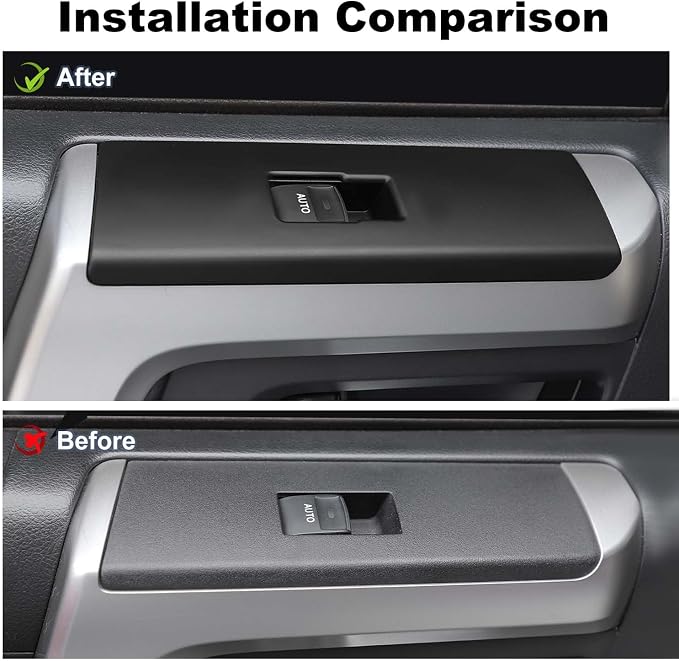 JWWY Interior Trim Kit Auto Interior Dress-Up Kit Decor Set Center Console Gear Shift Dashboard Panel Cover Trim for 2010-2019 Toyota 4runner Interior Accessories, ABS Matte Black 28pcs