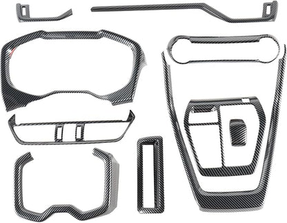 Interior Trim for Toyota RAV4 2019-2025 Carbon Fiber Gear Shift Panel Cover Kit