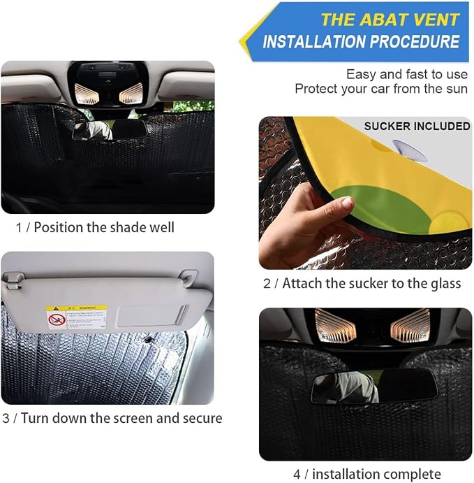 Cars Front Sun Shade Windshield,Foldable Reflective Sun Visor Green Frogs Flowers Windshield Sunshade Cover,Blocks UV Ray Sun Protect Interior Keep Cool,55" x 27.6"