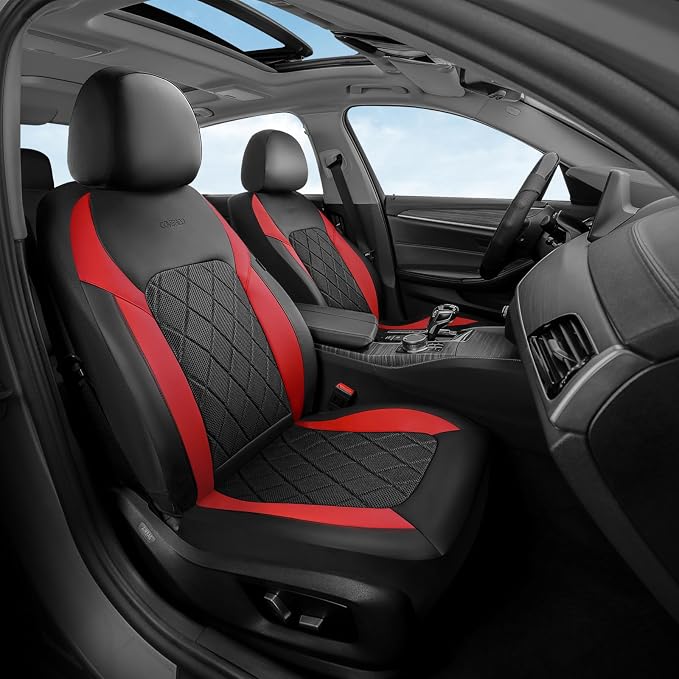 Coverado Car Seat Covers, Seat Covers Full Set, 5 Seats Automotive Seat Cover, Mesh Breathable Seat Protectors, Universal Fit for Most Cars