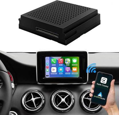 Road Top Wireless CarPlay Android Auto Adapter for Mercedes-Benz NTG4.5 | For C/E/GLK/ML/CLA/GLA 2012-2015, NTG4.5 System, Plug & Play Retrofit Module, Bluetooth, Siri, Mirror Link