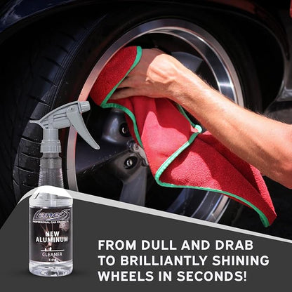 LANE'S Super Blue Tire Dressing + New Aluminum Spray Bundle Kit | Car Tire Shine Spray | Rim Cleaner & Shine | Best Tire Shine, Best Rim Cleaner | Protection from Cracks & UV Rays | Non-Greasy | 16oz
