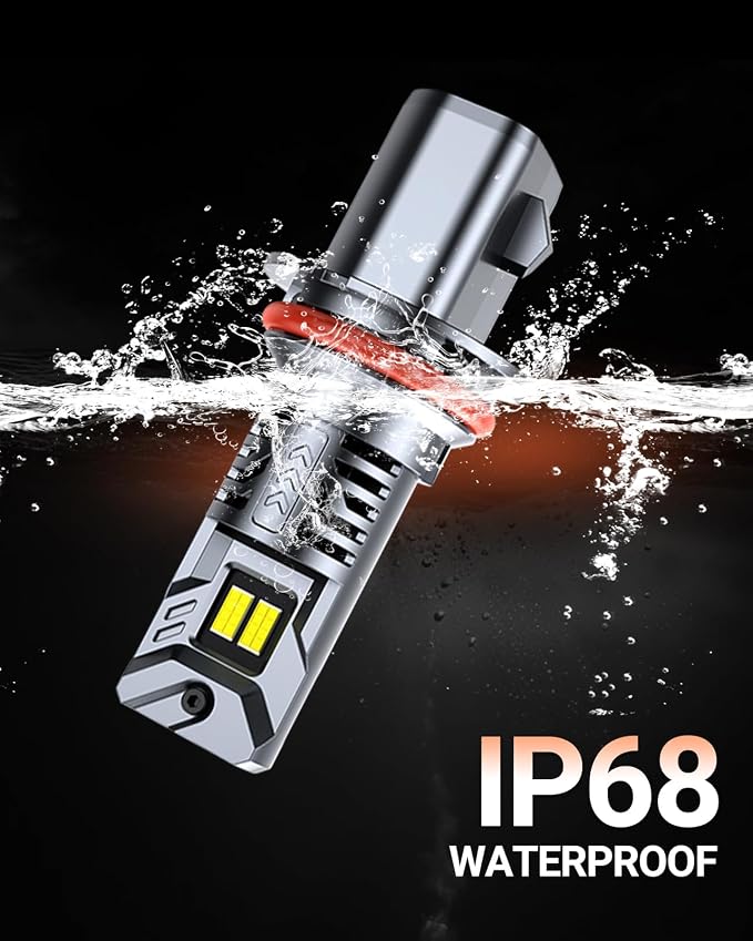 SEALIGHT 9004 LED HeadIight Bulbs 90,000LM 9004/hb1 LED Bulbs For Powersports With Cooling Fan, Plug-N-Play, 2 Pack
