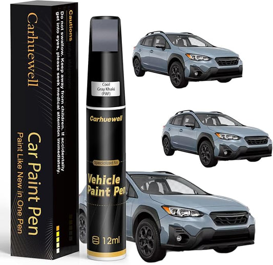 Cool Gray Khaki(PAF) Touch Up Paint Compatible with SUBARU, Exact Match Car Paint Pen Automotive Scratch Repair Remover Kit Quick & Easy Solution for Vehile Chips and Nicks
