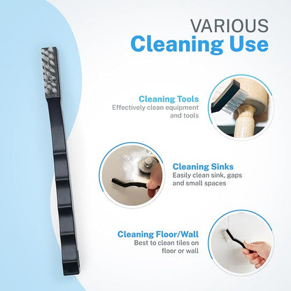 Nanoskin 6-Pack Toothbrush Style Brushes - Professional Detailing Brush Set, Car Interior and Upholstery Cleaning, Durable Nylon Bristles, Precision Automotive Cleaning, Essential Detailer's Toolkit