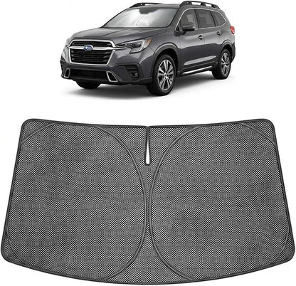 Proadsy Windshield Sun Shade Custom Fit Subaru Ascent 2019-2026 Ice Crystal Black Front Window Sunshade UV and Heat Blocker Foldable Visor Keeps Car Cooler for Summer Parking and Daily Use
