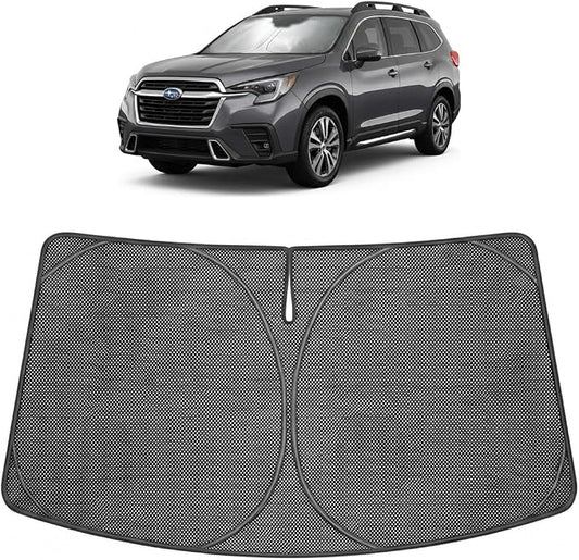 Proadsy Windshield Sun Shade Custom Fit Subaru Ascent 2019-2026 Ice Crystal Black Front Window Sunshade UV and Heat Blocker Foldable Visor Keeps Car Cooler for Summer Parking and Daily Use
