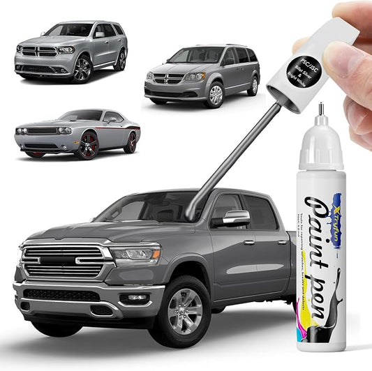 PSC/JSC Billet Silver Touch Up Paint Compatible with Dodge, DIY Car Paint Scratch Repair, Automotive Paints, Quick & Easy Fix Scratch Repair for Challenger/Durango/Grand Caravan/Charger/Viper