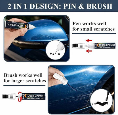 Midnight Black Metallic(218) Touch Up Paint Pen for Toyota 2-in-1 Quick & Easy Car Scratch Repair Kit Exact OEM Match for Avalon/RAV4/Camry/Corolla/Highlander/Prius/Sequoia/Sienna/Tacoma
