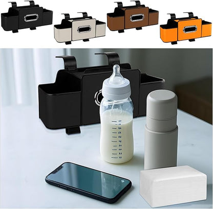 Car Back Seat Organizer with Tissue, Car Seat Back Tissue Box and Storage Hook, Multifunctional Car Organizer for Hold Phone,Drinks,Handbag,Compatible with Most Vehicles (Black)