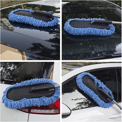 Microfiber Car Duster Extendable Handle Interior Exterior Multipurpose Cleaning Car Brush