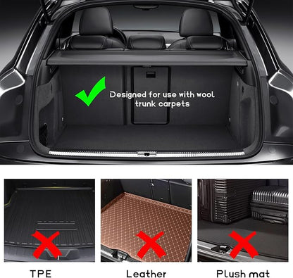 DXNQ 8PCS Multipurpose Cargo Organizer Blocks, Plastic Cargo Storage Organizer Blocks for Wool Carpet Trunk, Grocery Trunk Divider Cargo Containment System for Car SUV Van Trunk