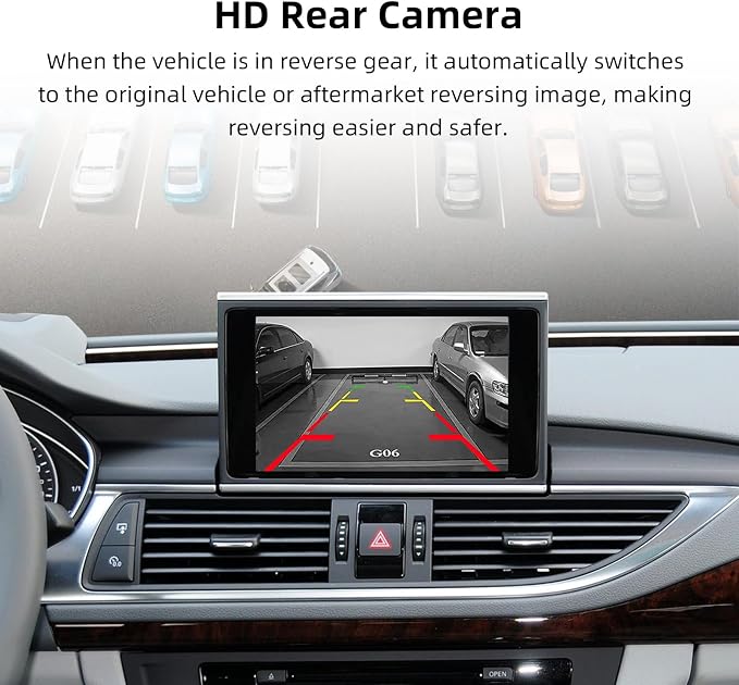 CarPlay Android Auto Adapter Decoder Retrofit Kit Fits Audi 2010-2015 A6 & A7 with MMI 3G System, Supports Wireless CarPlay&Android Auto/Voice Control/Mirror Link/Camera/USB Drive/Navigation