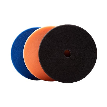 Lake Country 6.5" HDO Foam Polishing Pad Kit (3-Pack) – Premium Heavy Duty Orbital Polishing Pads for Painted Surfaces – Fits 6" Backing Plate