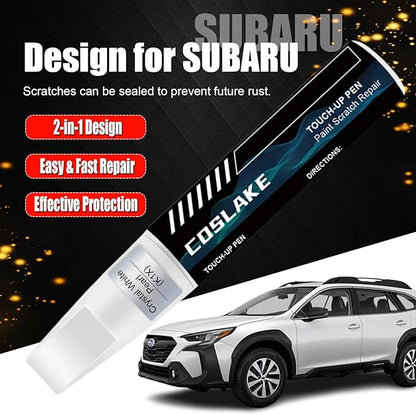 Car Touch Up Paint(Cosmic Blue Pearl(XAS)) for SUBARU, Car Paint Scratch Repair Kit, Quick & Easy Solution to Repair, 2 in 1 Scratch Remover Pen with Color-Matched