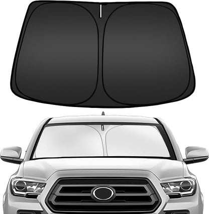 ARISMOTOR Windshield Sun Shade for Toyota Tacoma 2016-2025 2026, Custom Fit Foldable Front Window Sunshade Sun Visor Protector, Block UV Rays Keep Your Car Cooler