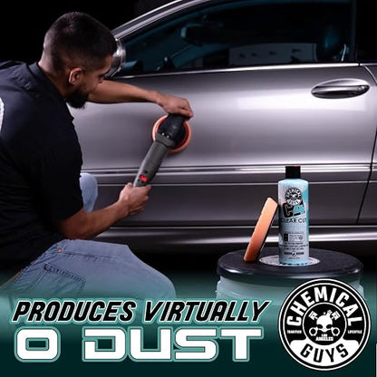 Chemical Guys C4 Clear Cut Correction Compound - Professional Paint Correction Polish for Cars, Trucks, SUVs, and RVs - Swirl, Hologram and Scratch Remover for a Smooth, Glossy Finish, 16 fl oz