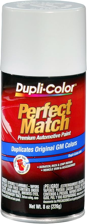 Dupli-Color (EBGM04337 Bright White General Motors Exact-Match Automotive Paint - 8 oz. Aerosol, (Case of 6)