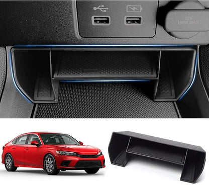 2024 2023 Civic Center Console Organizer Tray for 2023 2022 Honda Civic 11th Gen Sedan Hatchback LX EX Sport Civic 2022 Accessories Civic 2023 Central Console Organizer Insert Tray