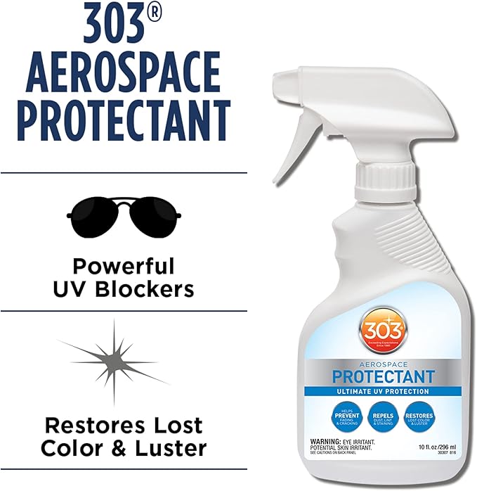 Provides UV protection while helping prevent fading, cracking, and discoloration.