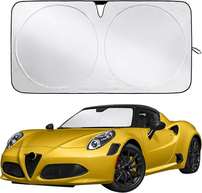 Econour Windshield Sunshade for Alfa Romeo 4C 2015-2018, 2019, 2020 Sun Visor for Front Window Sun Shade Cover, UV Blocker & Protector, Car Accessories