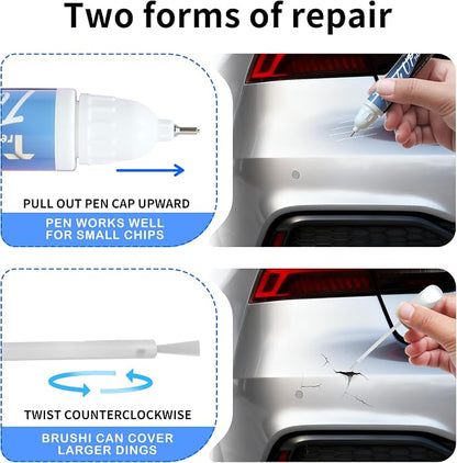 NH-883P Platinum White Pearl Touch Up Paint for Honda Match, Car Paint Scratch Repair kit, 2 in 1 Scratch Remover Pen with Color-Matched Rapid Drying of Paint Coating